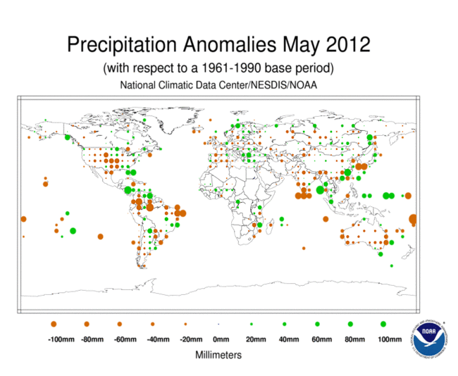 Informe climático de la Tierra. Mayo de 2012